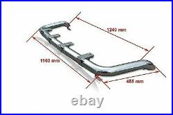 Roof Bar B1 To Fit Peugeot Boxer 2014+ Front Medium High Stainless Steel Metal