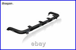 Roof Bar B + Clamps + LEDs To Fit Mercedes Arocs Low Stainless Steel Metal BLACK