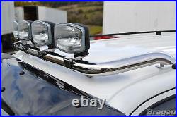 Roof Bar B To Fit Vauxhall Opel Vivaro C 2019+ Front Flat Stainless Steel Metal