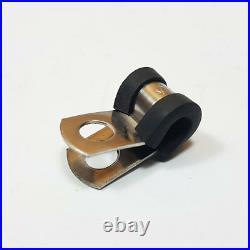 Rubber Lined Zinc Plated / Steel Stainless Steel Metal P Clip Clamp Hose Cable