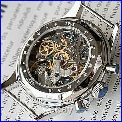 SEAGULL 1963 2021 Exhibition Case Sapphire Glass Chronograph Mechanical Watch