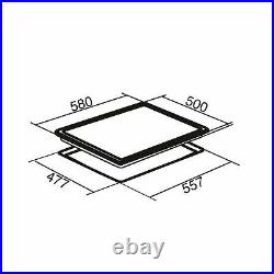 SIA PHP601SS 60cm Stainless Steel Solid Plate 4 Zone Electric Easy Clean Hob