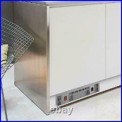 SIA PLH1 2kW Stainless Steel Slimline Electric Kitchen Plinth Heater