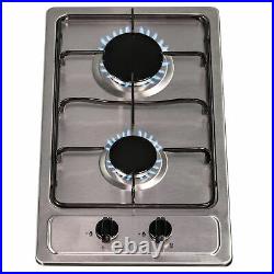 SIA SSG301SS 30cm Compact Domino Gas Hob In Stainless Steel With LPG Kit