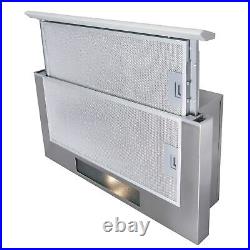SIA TSH60SS 60cm Stainless Steel Telescopic Integrated Cooker Hood & 3m Ducting