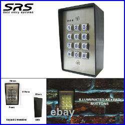 SRS DC-60-SS Hard Wired Surface Mount Stainless Steel anti-vandal keypad