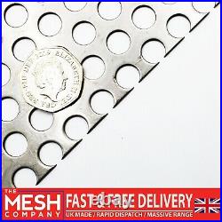 SS304 Round (10mm Hole x 15mm Pitch x 1.5mm Thick) Perforated Mesh Sheet Plate
