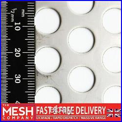 SS304 Round (10mm Hole x 15mm Pitch x 1.5mm Thick) Perforated Mesh Sheet Plate