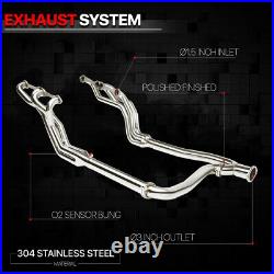 SS Long Tube Exhaust Header Manifold+Y-Pipe for 92-00 Chevy C/K Suburban 5.0/5.7