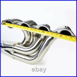 SS Mid-Length Exhaust Header Manifold for Chevy BBC Big Block 396-572 Block Top