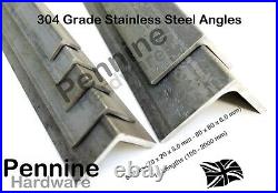 STAINLESS STEEL ANGLE 304g L Section Bandsaw Cut & Specials cut to length UK