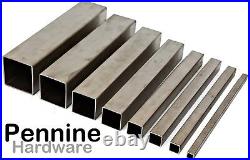 STAINLESS STEEL SQUARE Hollow BOX SECTION Brushed Finish Bandsaw Cut Lengths