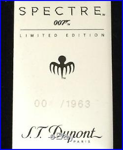 S. T. Dupont James Bond Spectre 007 Palladium Ligne 2 Lighter, 16156, New In Box
