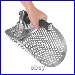 Sand Scoop for Metal Detecting, Stainless Steel with Hexahedron Holes for Beach