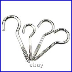 Screw In Hooks Stainless Steel Hook Marine Boat Garden Shed Heavy Duty NO RUST