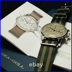 Seagull 1963 42mm Hand Wind Mechanical Chronograph #6488-2901C