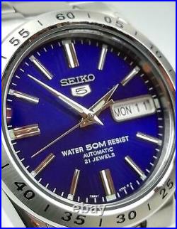 Seiko 5 Automatic Blue Dial Stainless Steel Mens Watch SNKD99K1 RRP £169