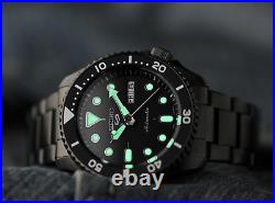 Seiko 5 Sports Black Dial Grey Stainless Steel Auto Mens Watch SRPD65K1