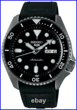 Seiko 5 Sports Black Dial Strap Automatic Mens Watch SRPD65K3 RRP £280