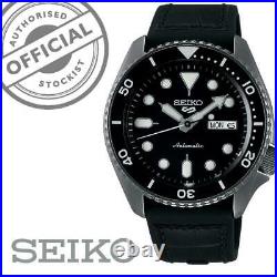 Seiko 5 Sports Black Dial Strap Automatic Mens Watch SRPD65K3 RRP £280