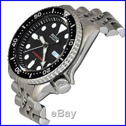 Seiko Automatic Mens Dive Watch SKX007 Black Dial Metal Bracelet 200M SKX007K2