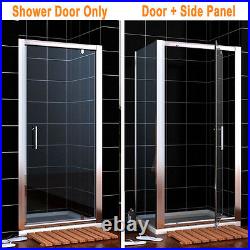 Shower Enclosure Bi Fold/Pivot Door Walk In Cubicle Glass Screen Panel and Tray