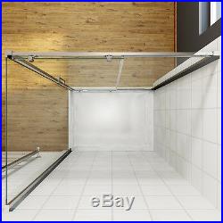 Shower Enclosure Sliding Door Cubicle Side Panel and Tray&Waste 8mm NANO Glass
