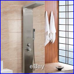 Shower Tower Panel Waterfall & Massage Jets with Hand Shower Rain Column Wall NE