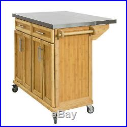 SoBuy Extendable Worktop Kitchen Trolley Island Storage Cupboard, FKW69-N, UK