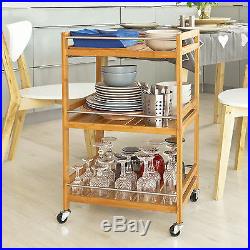 SoBuy Kitchen Serving Cart, Drinking Trolley, Bathroom Storage Rack, FKW11-N, UK