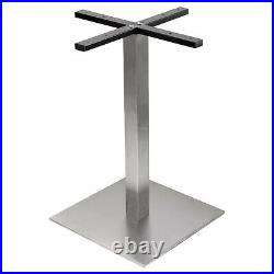 Square Stainless Steel Contract Table Base