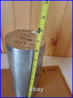 Stainless Steel 300 47LBS Rod 10+ Length x 4-1/2 DIA, RAW METAL MATERIAL