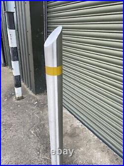 Stainless Steel Bollards, fixed or hinged/lay down. Car Park, Driveway, Security