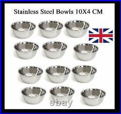Stainless Steel Bowls Katori Stackable Metal Serving Bowl Snack Curry Pudding