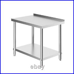 Stainless Steel Commercial Catering Table Work Bench Worktop Food Prep or Wheels