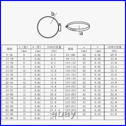 Stainless Steel Hose Clips Jubilee Hose Clips Worm Drive Hose Clamps 6mm 900mm