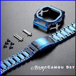 Stainless Steel Mod Kit Metal Strap Case Bezel Set For Casio G-Shock 5600/5610
