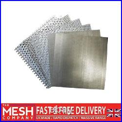 Stainless Steel Perforated Mesh Sheet Plate Guillotine Cut UK Made