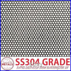 Stainless Steel Round Perforated Mesh 1mm Hole, 2mm Pitch, 1mm Thick