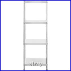 Stainless Steel Shelving Unit Metal Shelves 4 Shelves 60x60x180 cm 200 kg