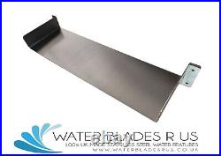 Stainless Steel Spillway Waterfall Water Blade Koi Pond Weir Cascade 50mm Sides