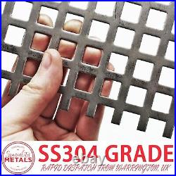 Stainless Steel Square Perforated Mesh 10mm Hole, 15mm Pitch, 1.5mm Thick