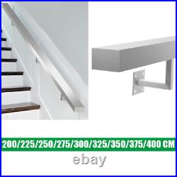 Stainless Steel Stair Handrail Brushed Polished Bannister Grab Rail with Bracket