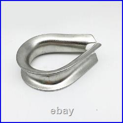 Stainless Steel Thimble Thimbles Wire Cable Rope Cable Clips Clamps 1.5mm-32mm