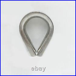 Stainless Steel Thimble Thimbles Wire Cable Rope Cable Loop Clips Clamps1.5-32mm