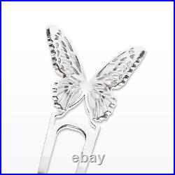 Stainless steel hairpin KANZASHI Butterfly Lady made by Sheet metal craftsman