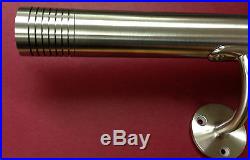 Stainless steel wallrail / metal bannister handrail /grab rail with grooved ends