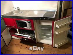 Standalone compact kitchen unit. Microwave oven &grill, dishwasher, fridge freezer