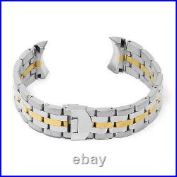 StrapsCo Stainless Steel Metal Bracelet Watch Band Strap for TUDOR Glamour 21mm
