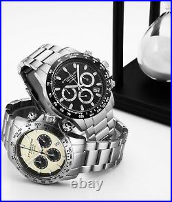 Stuhrling 891 Men's Sport Formula i Stainless Steel Quartz Chronograph Watch